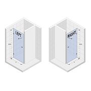 Душевая дверь Riho SZ Scandic NXT X101 88 R G00986121 профиль Черный матовый стекло прозрачное-2