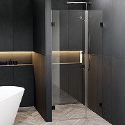 Душевая дверь Riho SZ Scandic NXT X102 98 L G001011121 профиль Черный матовый стекло прозрачное