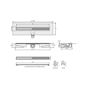 Душевой лоток Berges B1 Antik 500 092123 с решеткой цвет Золото глянец-6