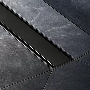 Душевой лоток Bettoserb Compact Line Matte Black 75 13702511BM с решеткой цвет Черный матовый / под плитку-3