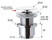 Донный клапан Remer 9072114BG цвет Золото брашированное-1