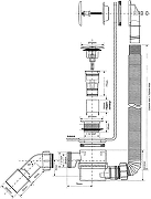 Слив-перелив McAlpine MRB11 цвет Белый Хром-3