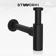 Сифон для раковины STWORKI SD-001BK цвет Черный матовый