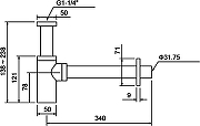 Сифон для раковины STWORKI SD-001BK цвет Черный матовый-7