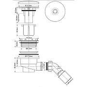 Сифон для душевого поддона McAlpine MRS4C цвет Белый-1