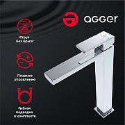 Смеситель для раковины Agger Great A2812100 Хром-1