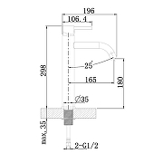 Смеситель для раковины Agger Zest A0712144 Черный матовый-11