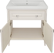 Комплект мебели для ванной ASB-Woodline Монте 80 1079101 цвет Бежевый-4