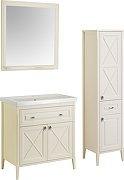 Комплект мебели для ванной ASB-Woodline Монте 80 1079101 цвет Бежевый-11