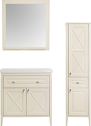 Комплект мебели для ванной ASB-Woodline Монте 80 1079101 цвет Бежевый-12