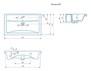 Комплект мебели для ванной ASB-Woodline Монте 80 1079101 цвет Бежевый-15