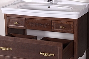 Комплект мебели для ванной ASB-Woodline Модерн 105 1124601 цвет Антикварный орех-4