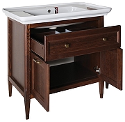 Комплект мебели для ванной ASB-Woodline Гранда 85 1148702 цвет Антикварный орех-2