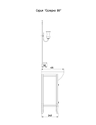 Комплект мебели для ванной ASB-Woodline Салерно 80 969601 цвет Антикварный орех-10