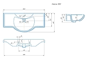 Комплект мебели для ванной ASB-Woodline Салерно 105 969701 цвет Антикварный орех-12