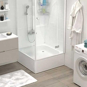 Стальной поддон для душа ВИЗ Antika 80x80 APS-80101 Белый-2