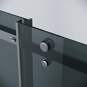 Душевой уголок Grossman Classic 160x70 120.K33.04.1670.21.10 профиль Черный матовый стекло тонированное-8