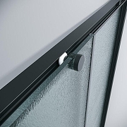 Душевой уголок Grossman Galaxy 120x70 L 300.K33.01.70R12L.21.02 профиль Черный матовый стекло шиншилла-8