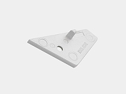 Набор заглушек для профиля DesignLed Комплектующие 00-00003349 цвет Серебро-1