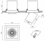 Встраиваемый светильник DesignLed SPL 00-00003439 цвет плафона/подвески белый, черный, цвет арматуры белый, черный-3