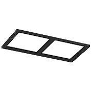 Рамка на 2 светильника SWG PRO COMBO 00-00004195 цвет Черный