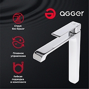 Смеситель для раковины Agger Magic A3012100 Хром-1