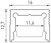Профиль встраиваемый DesignLed LS 00-00010363 цвет Серебро-1