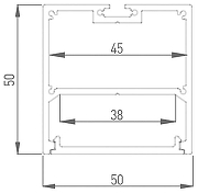 Профиль накладной DesignLed LS 00-00010368 цвет Серебро-1