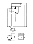 Душевая система Agger Great A2893344 Черная матовая-15