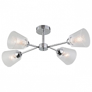 Люстра на штанге Escada 1104 1104/4P Chrome цвет плафона/подвески Прозрачный, цвет арматуры Хром