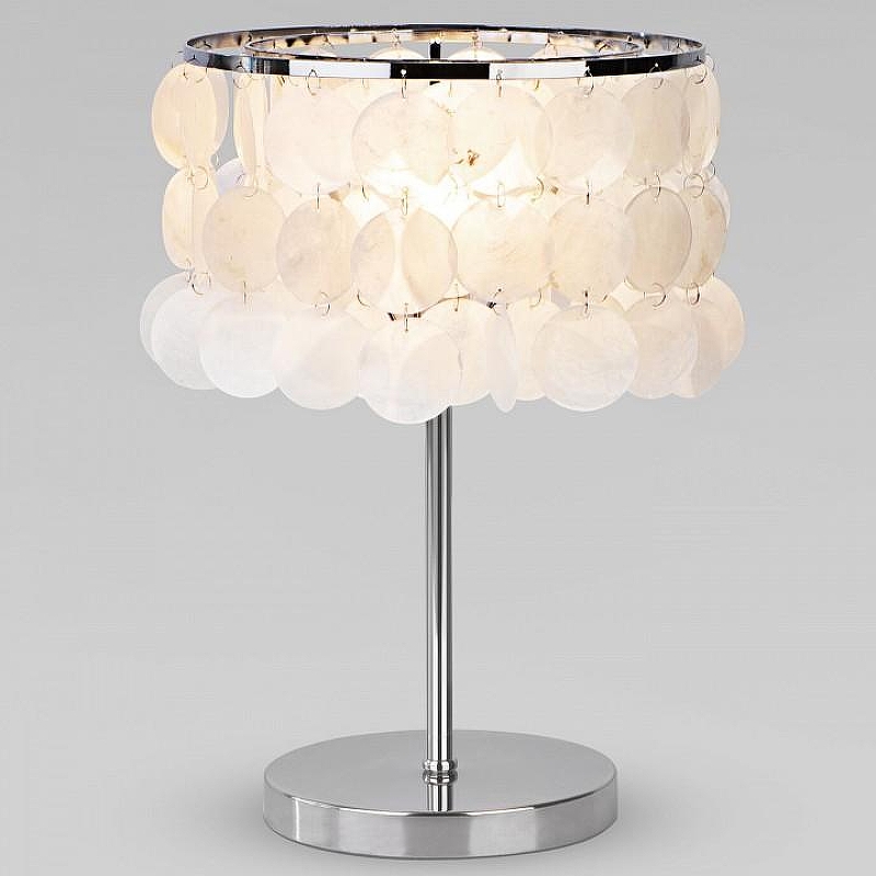 Настольная лампа Eurosvet Sandra 208101 хром/перламутр 