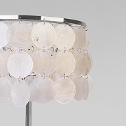 Настольная лампа Eurosvet Sandra 208101 хром/перламутр цвет плафона/подвески Перламутр, цвет арматуры Хром-1