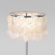 Настольная лампа Eurosvet Sandra 208101 хром/перламутр цвет плафона/подвески Перламутр, цвет арматуры Хром-2