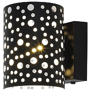Светильник на штанге Escada Setebos 30016W/01 Black цвет плафона/подвески Прозрачный, Хром, цвет арматуры Черный