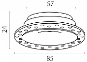 Рамка на 1 светильник Lightstar Spira 074106-01 цвет Белый-7