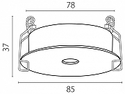 Рамка на 1 светильник Lightstar Spira 074206-12 цвет Белый-7