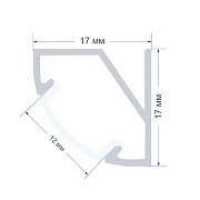 Короб накладной угловой внутренний Apeyron Electrics 08-31 цвет серебро-3
