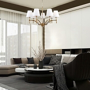 Люстра Escada 1016 10163/7PL цвет плафона/подвески Белый, цвет арматуры Бронза-3