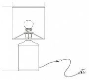 Настольная лампа Escada Akron 10165/L Grey цвет плафона/подвески Серый, цвет арматуры Серый-3