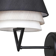 Бра Escada 10187 10187/1A цвет плафона/подвески Белый, Бежевый, Черный, цвет арматуры Черный-1