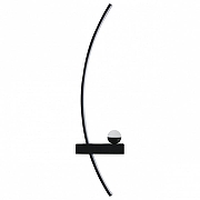 Бра Escada Ray 10220/2LED Black L цвет плафона/подвески белый, черный, цвет арматуры черный