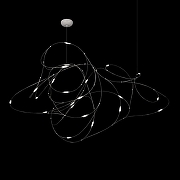 Люстра Loft it Flock of L1ght 10309/21 CR цвет плафона/подвески Белый, цвет арматуры Хром-3