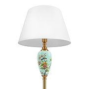 Торшер Loft it Bluet 10379F/A цвет плафона/подвески Белый, цвет арматуры Бронза, Голубой-7