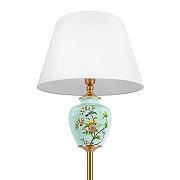 Торшер Loft it Bluet 10379F/B цвет плафона/подвески Белый, цвет арматуры Бронза, Голубой-6