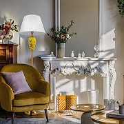 Торшер Loft it Dandelion 10380F цвет плафона/подвески Белый, цвет арматуры Бронза, Желтый-9