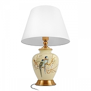 Настольная лампа Loft it Magnolia 10381T/B цвет плафона/подвески Белый, цвет арматуры Бежевый, Бронза-1