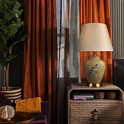 Настольная лампа Loft it Magnolia 10381T/B цвет плафона/подвески Белый, цвет арматуры Бежевый, Бронза-5