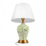 Настольная лампа Loft it Hydrangea 10383T цвет плафона/подвески Белый, цвет арматуры Бронза, Зеленый-1