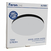 Накладной светильник Feron AL1600 48888 цвет плафона/подвески Белый, цвет арматуры Черный-6
