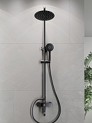 Душевая система Agger Brilliant A0393344 Черная матовая-5